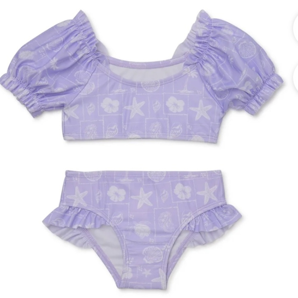 4/$20 Puff Sleeve Bikini Swimsuit